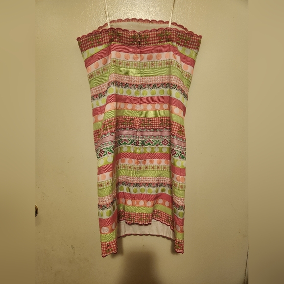 BEAUTIFUL!! Vintage Lilly Pulitzer Palm Beach flirty strapless mini dress - Picture 4 of 8